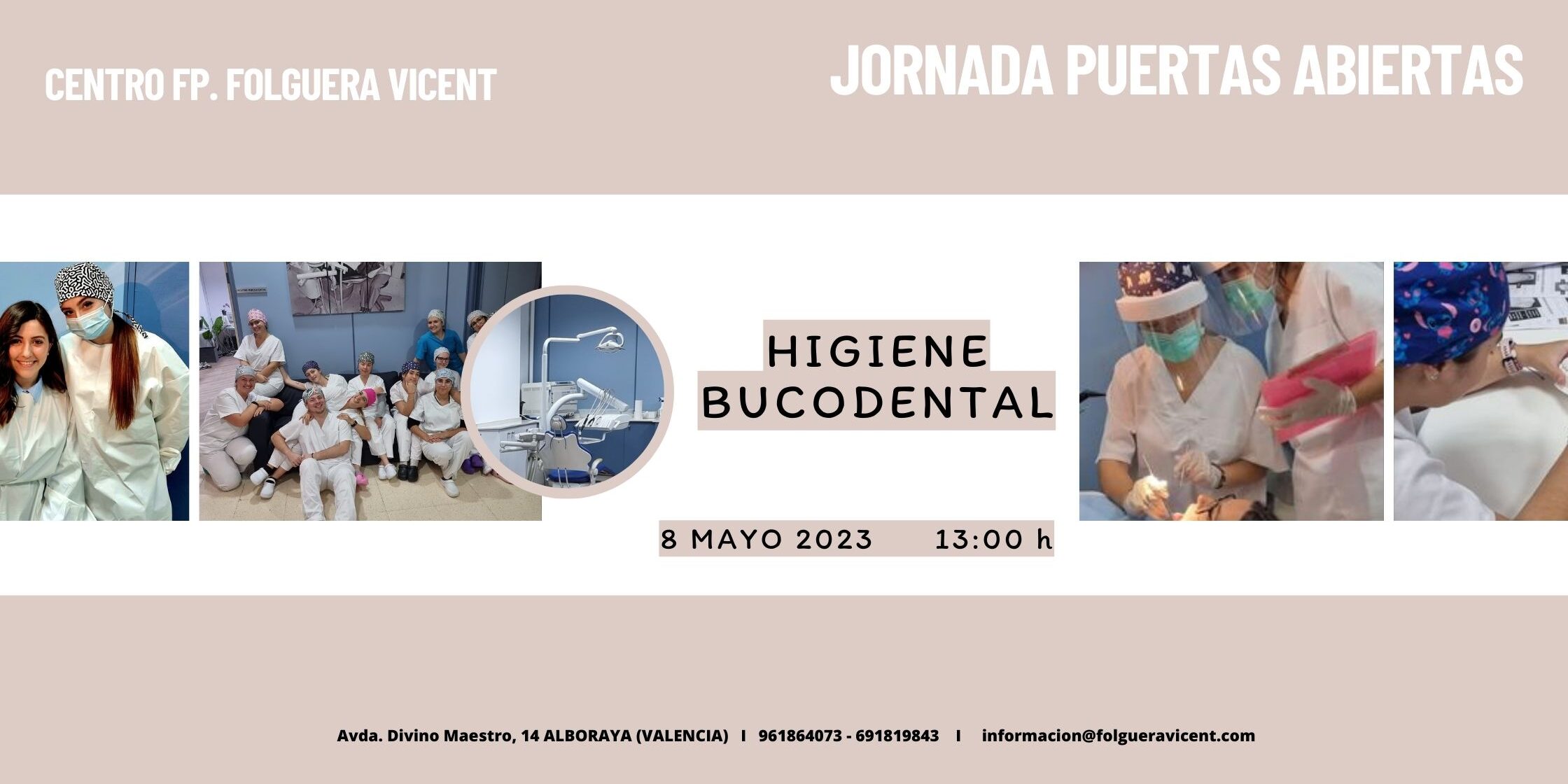 Jornada Puertas Abiertas Grado Superior Higiene Bucodental – Folguera Vicent